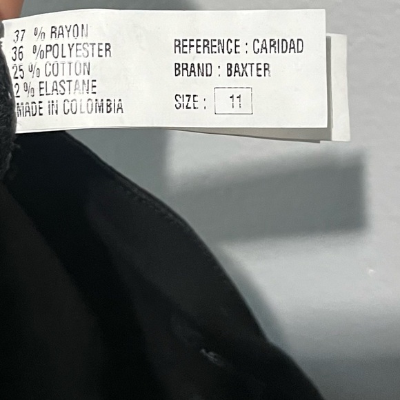 BAXTER- Butt Lifting Black Columbian Jeans Size 11 - Picture 6 of 7